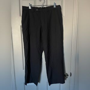 RALPH LAUREN Men's Black Dress Pants - Classic Straight Fit Size 34-R